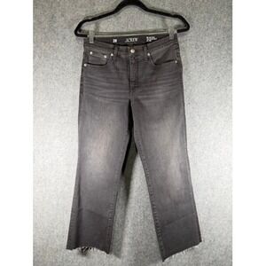 J Crew Womens Size‎ 28 Gray Wash High Rise Kick Out Crop Jeans Frayed Hem FALL24